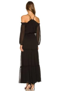 Off The Shoulder Dress Rich Black -Hot Sale Clothing Store 1STR WD162 V3