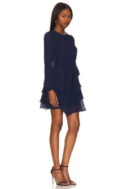 V Neck Ruffle Tiered Dress Classic Navy 6 V Neck Ruffle Tiered Dress Classic Navy -Hot Sale Clothing Store 1STR WD218 V2