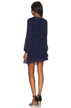 V Neck Ruffle Tiered Dress Classic Navy 7 V Neck Ruffle Tiered Dress Classic Navy -Hot Sale Clothing Store 1STR WD218 V3