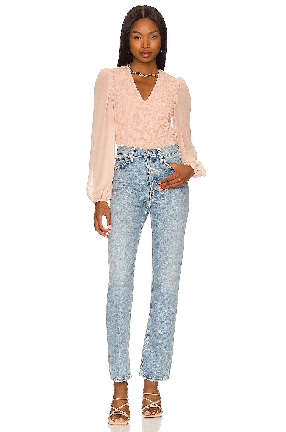 V Neck Blouse Spanish Villa 6 V Neck Blouse Spanish Villa - Image 4