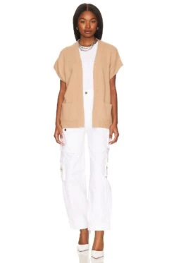 Clark Cardigan Camel -Hot Sale Clothing Store 27MR WK453 V5