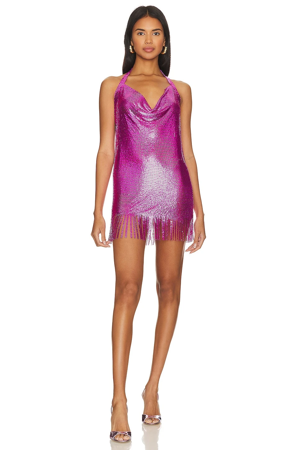 Fringe Mini Dress Fuchsia 7 Fringe Mini Dress Fuchsia - Image 5