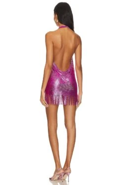 Fringe Mini Dress Fuchsia 10 Fringe Mini Dress Fuchsia -Hot Sale Clothing Store 8OTH WD16 V3