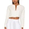 Paislee Zip Front Top White 1 Paislee Zip Front Top White -Hot Sale Clothing Store AAYR WS81 V1