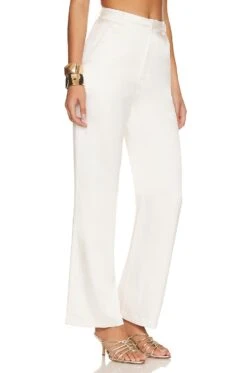 Silk Trousers White -Hot Sale Clothing Store AEXR WP4 V2