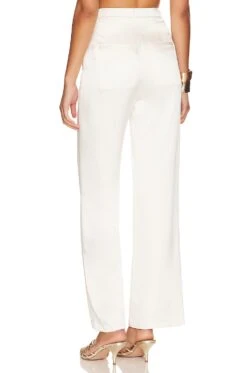 Silk Trousers White -Hot Sale Clothing Store AEXR WP4 V3