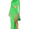 Soo Dress Neon Green 1 Soo Dress Neon Green -Hot Sale Clothing Store AFFM WD213 V1