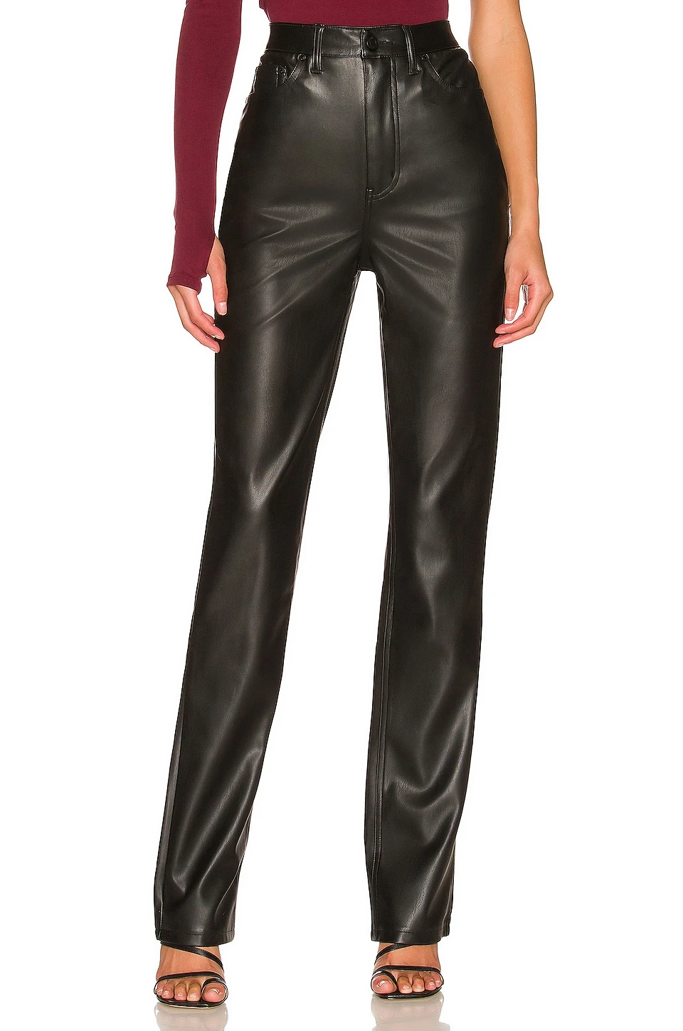 Heston Faux Leather Pant Black 8 Heston Faux Leather Pant Black - Image 6