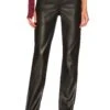 Heston Faux Leather Pant Black -Hot Sale Clothing Store AFFM WP11 V1