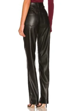 Heston Faux Leather Pant Black 10 Heston Faux Leather Pant Black -Hot Sale Clothing Store AFFM WP11 V3