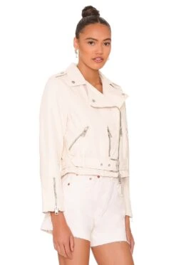 AllSaints Dessa Balfern Denim Jacket White -Hot Sale Clothing Store ALLR WO132 V3