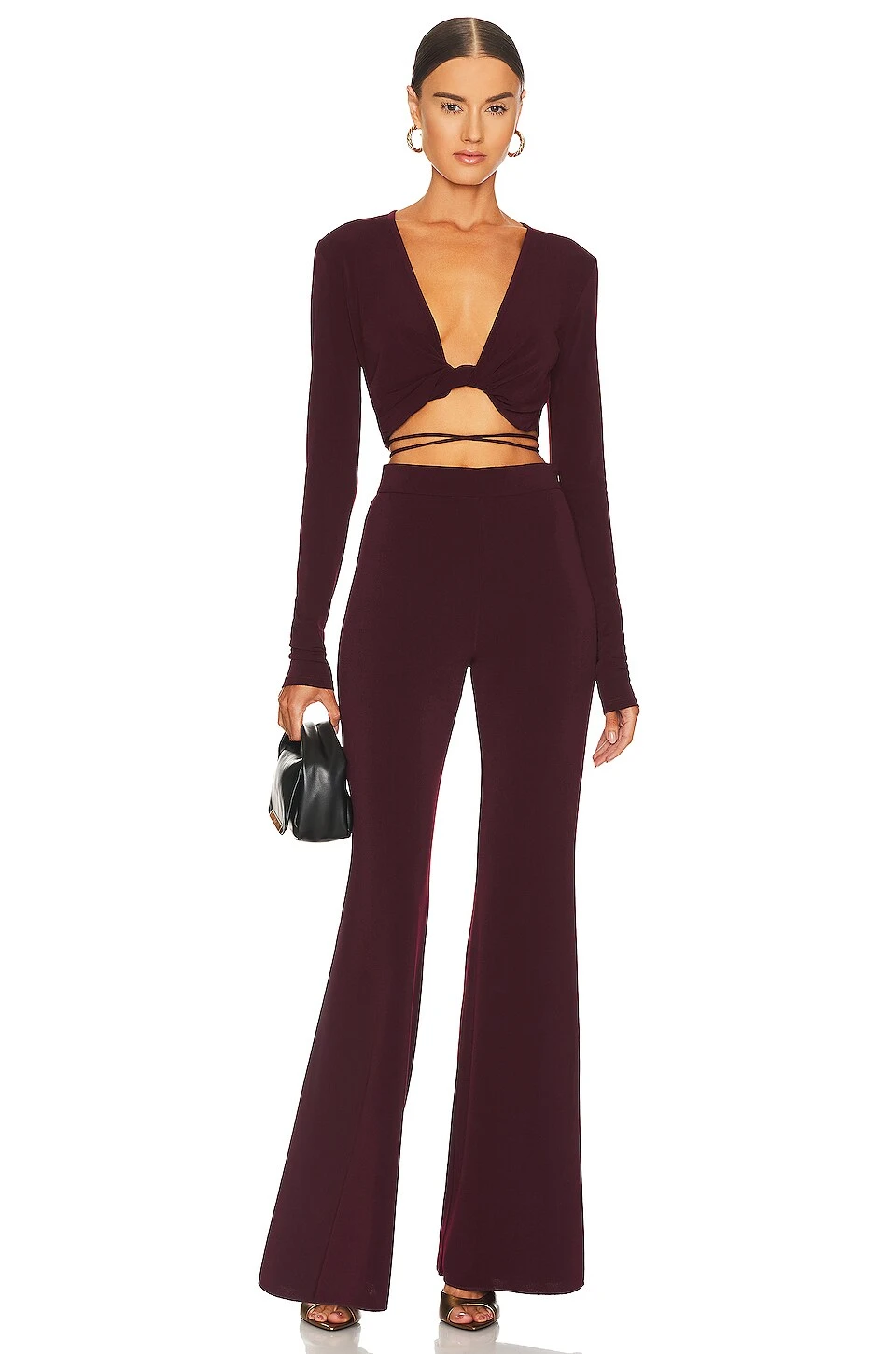 Gaia Flare Pants Rouge Noir 6 Gaia Flare Pants Rouge Noir - Image 4