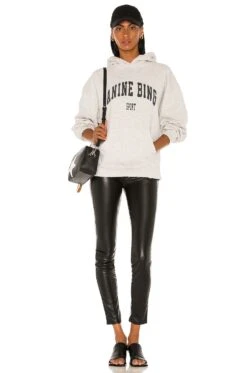 ANINE BING Sport Harvey Sweatshirt Heather Grey 9 ANINE BING Sport Harvey Sweatshirt Heather Grey -Hot Sale Clothing Store ANIN WK75 V4