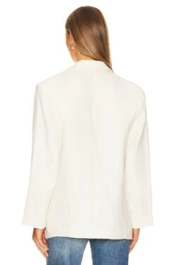 ANINE BING Quinn Blazer Eggshell -Hot Sale Clothing Store ANIN WO140 V4