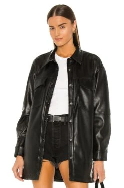 APPARIS Riley Shirt Jacket Noir