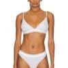 ALEXANDER WANG Bralette Triangle Bra Light Heather Grey -Hot Sale Clothing Store AWAR WI4 V1