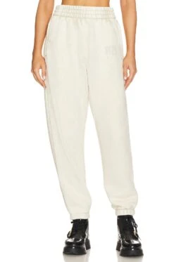 ALEXANDER WANG Foundation Terry Classic Sweatpant Black -Hot Sale Clothing Store AWAR WP2 V1