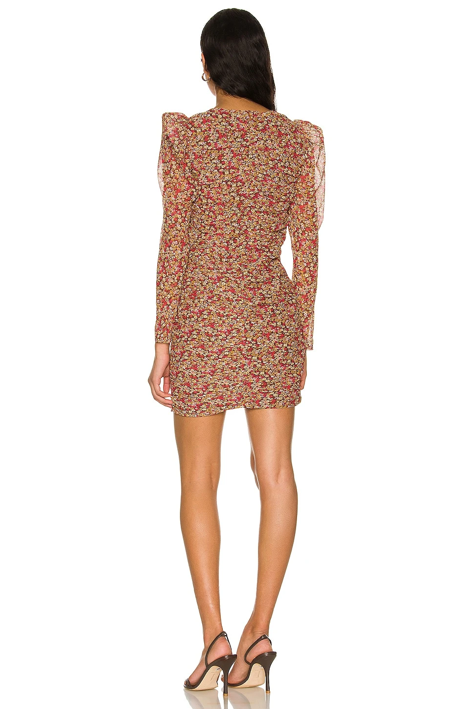 Bardot Ruched Ditsy Floral Mini Dress Ditsy Floral 5 Bardot Ruched Ditsy Floral Mini Dress Ditsy Floral - Image 3