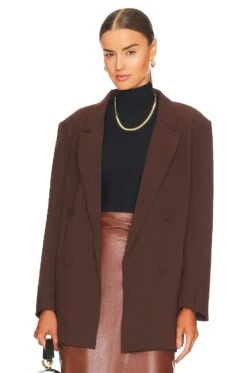 Bardot The Oversized Blazer Chocolate