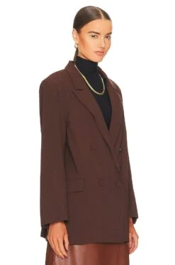 Bardot The Oversized Blazer Chocolate -Hot Sale Clothing Store BARD WO62 V3