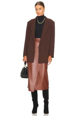 Bardot The Oversized Blazer Chocolate -Hot Sale Clothing Store BARD WO62 V5