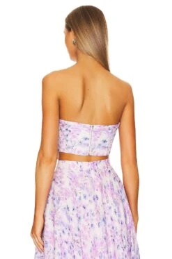 Bardot Mirabelle Floral Bustier Lilac Floral -Hot Sale Clothing Store BARD WS342 V3