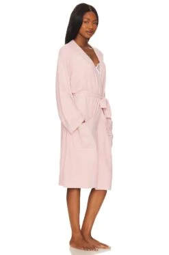 CozyChic Lite Barbie Robe Dusty Rose & White -Hot Sale Clothing Store BDRE WI11 V4