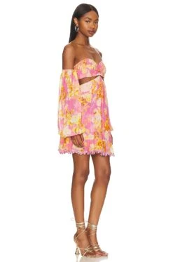 Auril Short Dress Pink -Hot Sale Clothing Store BENE WD272 V3