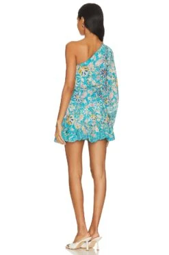 Lyna Short Dress Turquoise Blue 7 Lyna Short Dress Turquoise Blue -Hot Sale Clothing Store BENE WD278 V3