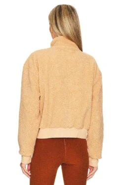 Beyond Yoga Brave The Elements Sherpa Bomber Butterscotch -Hot Sale Clothing Store BEYR WO8 V3