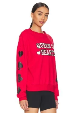 Queen Of Hearts Sweater Scarlet -Hot Sale Clothing Store BRIO WK66 V2