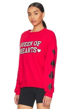 Queen Of Hearts Sweater Scarlet -Hot Sale Clothing Store BRIO WK66 V3
