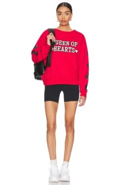 Queen Of Hearts Sweater Scarlet -Hot Sale Clothing Store BRIO WK66 V5