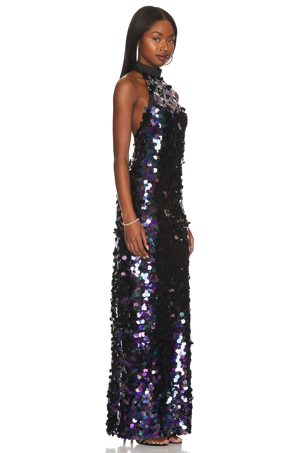 Chantal Noir Gown Black Multi 4 Chantal Noir Gown Black Multi - Image 2