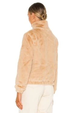 BLOUSON IMITATION FOURRURE ORLANDO Beige -Hot Sale Clothing Store BUBR WO13 V4