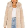 Molly Faux Fur Jacket Light Beige