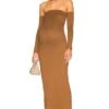 VESTIDO THE ANGELINA Mocha 2 VESTIDO THE ANGELINA Mocha -Hot Sale Clothing Store BUMR WD3 V1
