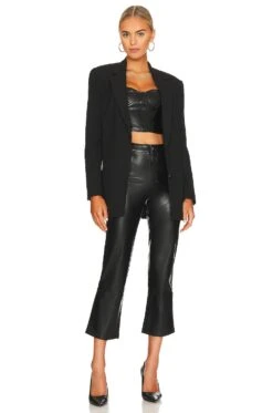 Hanie Faux Leather Pant Black -Hot Sale Clothing Store CAMN WP32 V4