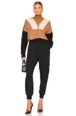 Shavon Faux Leather Half Zip Multi -Hot Sale Clothing Store CENT WK575 V4