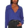 Yvonne Polo Sweater Blue Jay -Hot Sale Clothing Store CENT WK583 V1