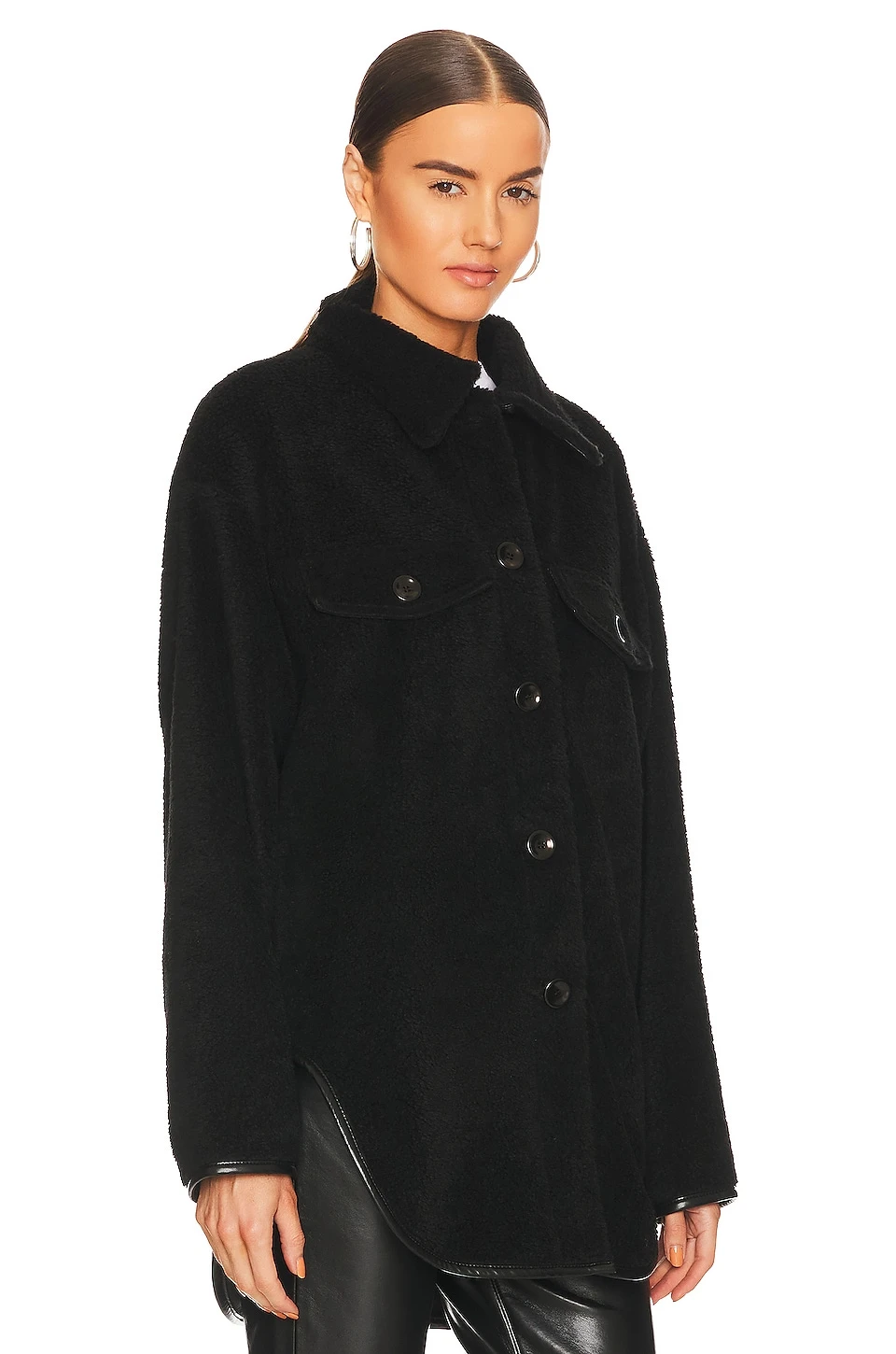 CITIZENS OF HUMANITY Kerin Sherpa Jacket Black 5 CITIZENS OF HUMANITY Kerin Sherpa Jacket Black - Image 3