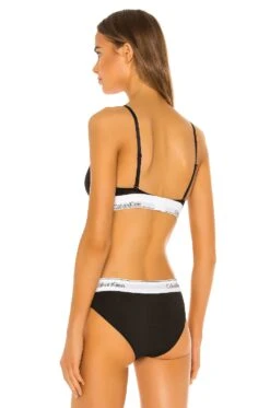 CALVIN KLEIN UNDERWEAR Modern Cotton Padded Triangle Black -Hot Sale Clothing Store CKUD WI177 V3