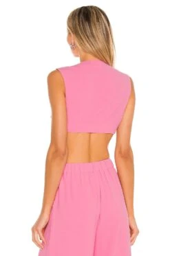 Camila Coelho Devon Crop Top Hot Pink -Hot Sale Clothing Store COEL WS145 V3