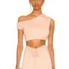 Camila Coelho Canela Crop Top Nude 1 Camila Coelho Canela Crop Top Nude -Hot Sale Clothing Store COEL WS222 V1