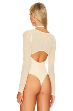 Camila Coelho Brooklyn Bodysuit Pastel Peach 10 Camila Coelho Brooklyn Bodysuit Pastel Peach -Hot Sale Clothing Store COEL WS294 V4