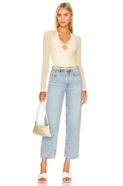 Camila Coelho Brooklyn Bodysuit Pastel Peach 11 Camila Coelho Brooklyn Bodysuit Pastel Peach -Hot Sale Clothing Store COEL WS294 V5