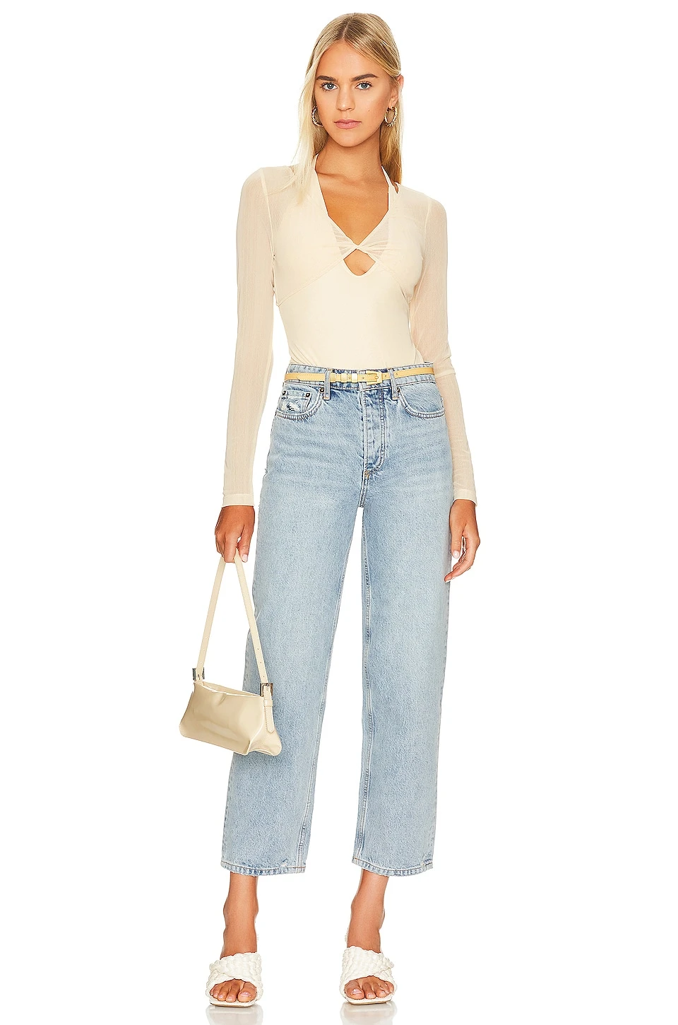 Camila Coelho Brooklyn Bodysuit Pastel Peach 7 Camila Coelho Brooklyn Bodysuit Pastel Peach - Image 5