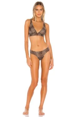 Cosabella Pixie Printed Tall Triangle Bra Natural Animal -Hot Sale Clothing Store COSA WI495 V4