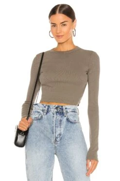 The Verona Crop Shirt Ash
