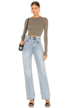 The Verona Crop Shirt Ash -Hot Sale Clothing Store COTR WS213 V4